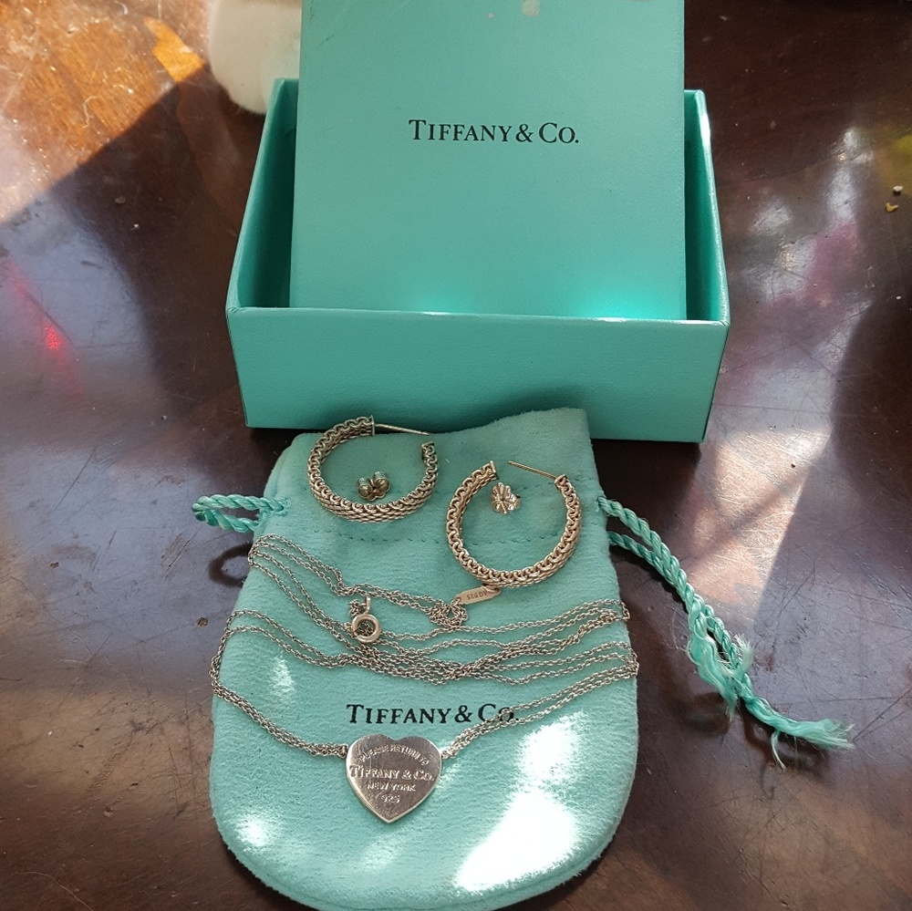 Tiffany Earrings and Necklace